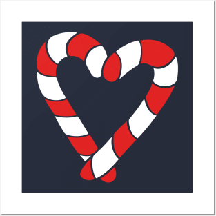 Candy Cane Heart Posters and Art